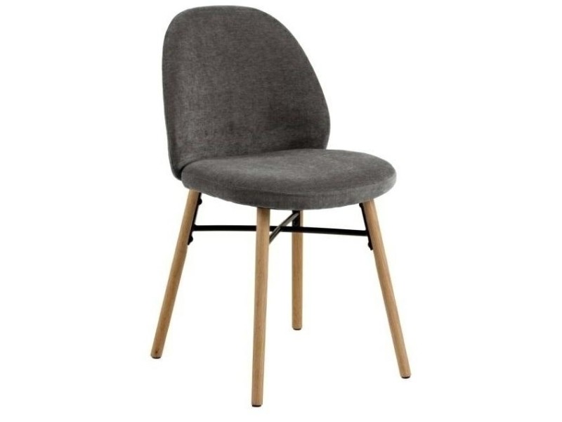 Krzesło Sophia szary ciemny/ dąb Danny 10 - ACTONA